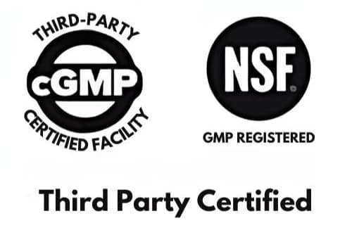 NSF and GMP Badges
